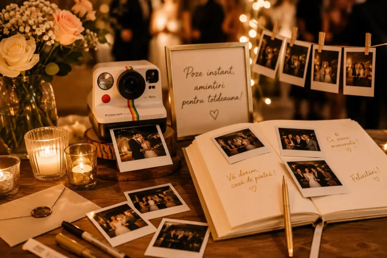 Poze Polaroid realizate la nunta cu aparat foto instant si Guest Book